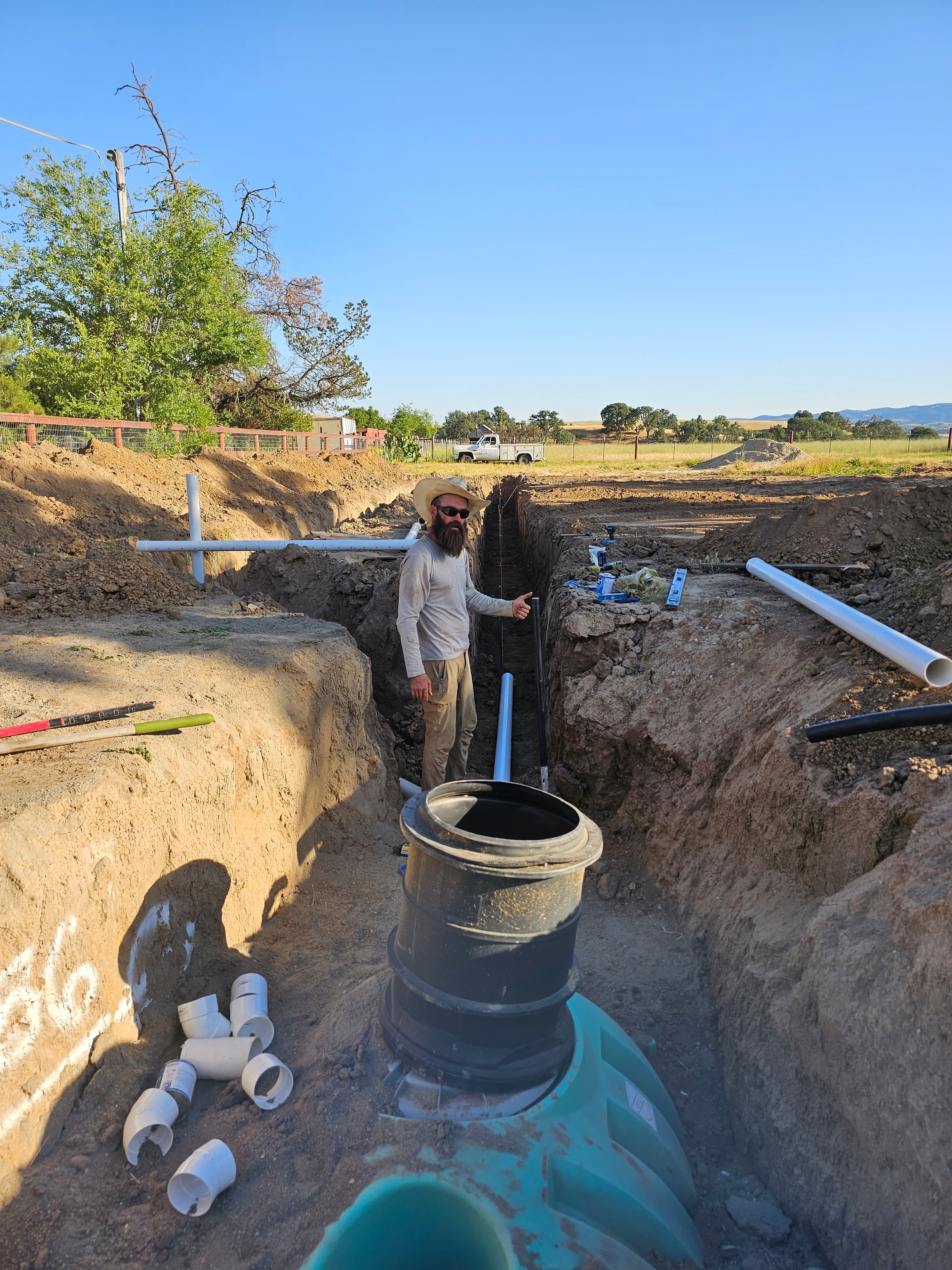 Site grading and preparation before installation